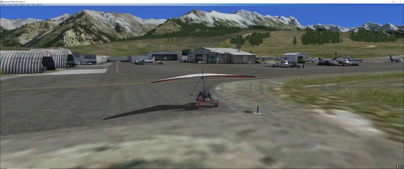 Orbx FSX Telluride airpt. with a light aircraft